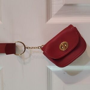 Y2K Rare Leather Coach Key Chain